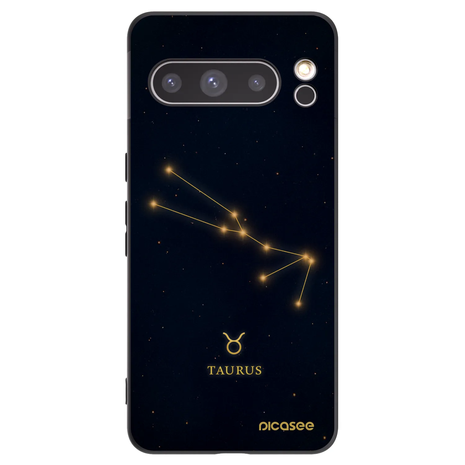 Picasee silikonový černý obal pro Google Pixel 8 Pro - TAURUS