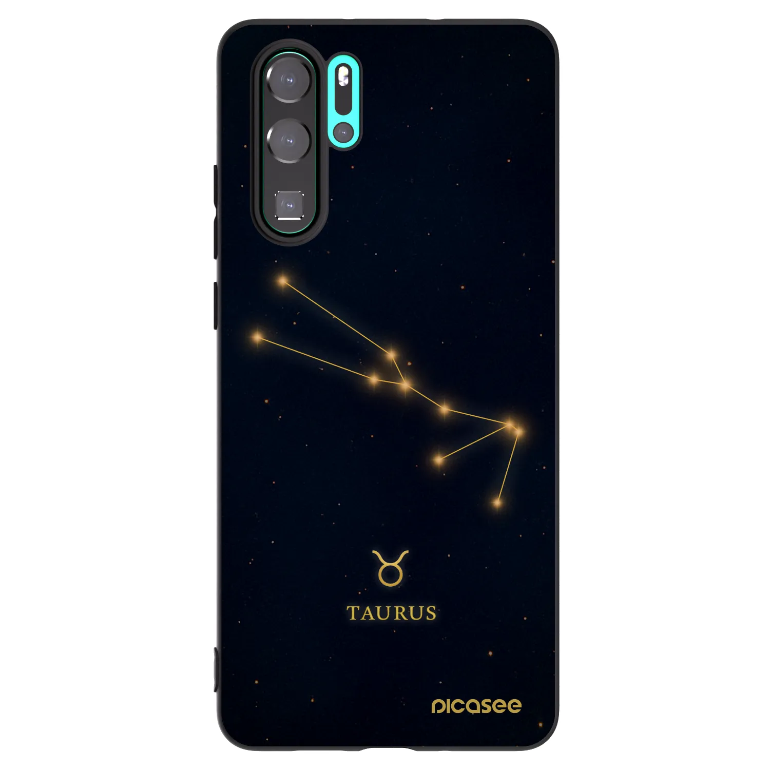 Picasee silikonový černý obal pro Huawei P30 Pro - TAURUS