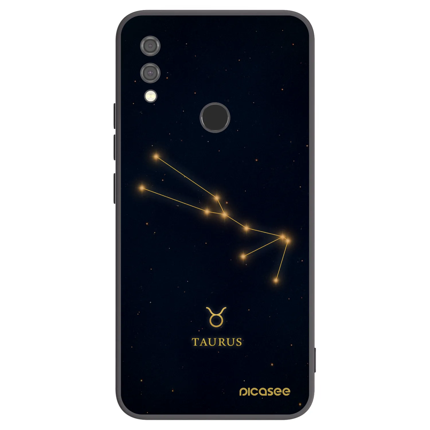 Picasee silikonový černý obal pro Xiaomi Redmi Note 7 - TAURUS
