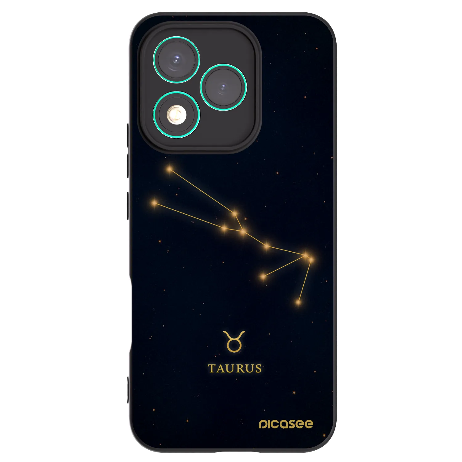 Picasee silikonový černý obal pro Honor 400 Lite 5G - TAURUS