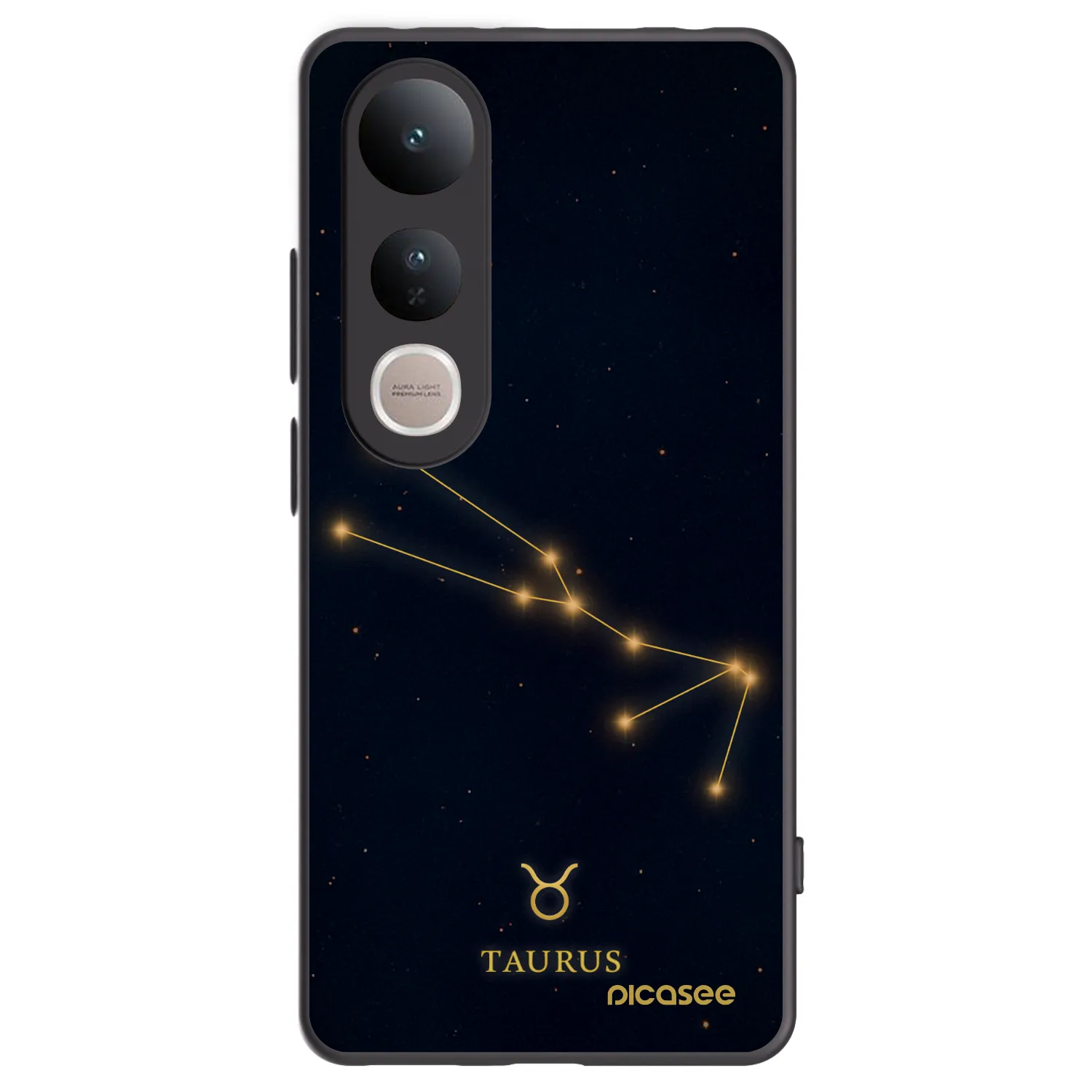 Picasee silikonový černý obal pro Vivo V50 Lite 5G - TAURUS