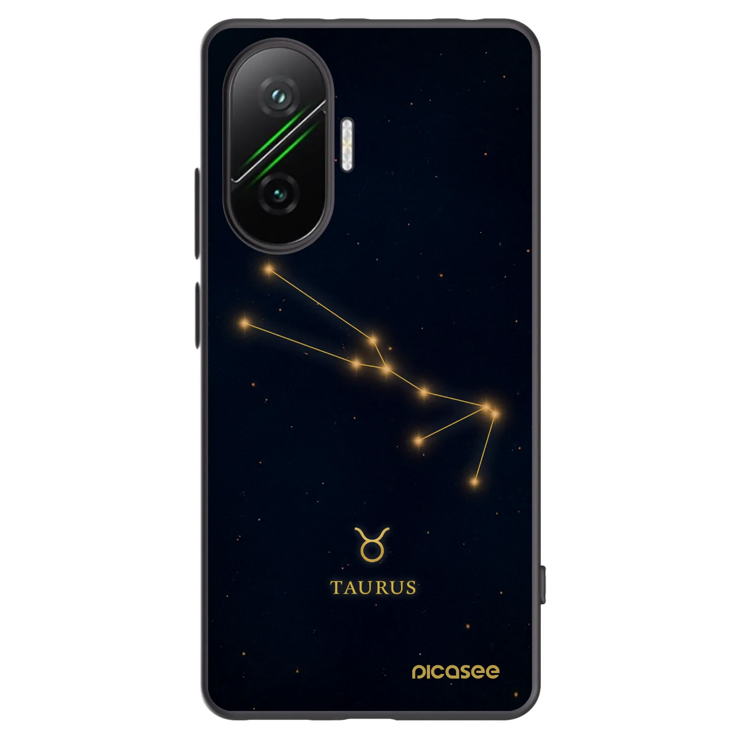 Picasee silikonový černý obal pro Xiaomi Poco F7 Pro 5G - TAURUS