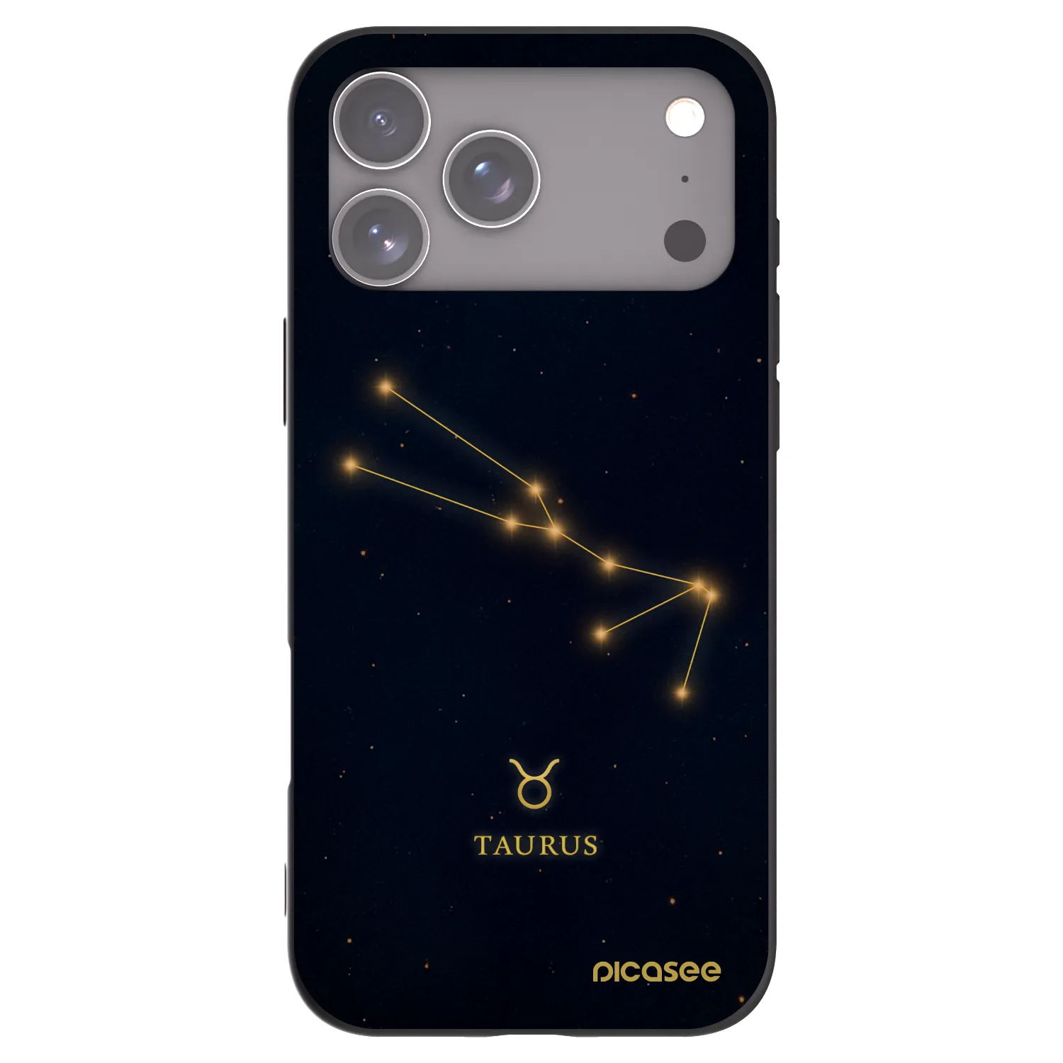 Picasee silikonový černý obal pro Apple iPhone 17 Pro Max - TAURUS