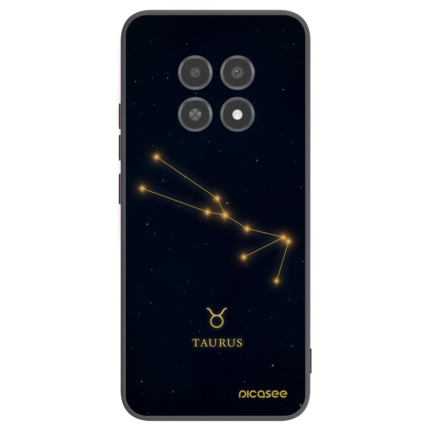 Picasee silikonový černý obal pro Realme 12X - TAURUS