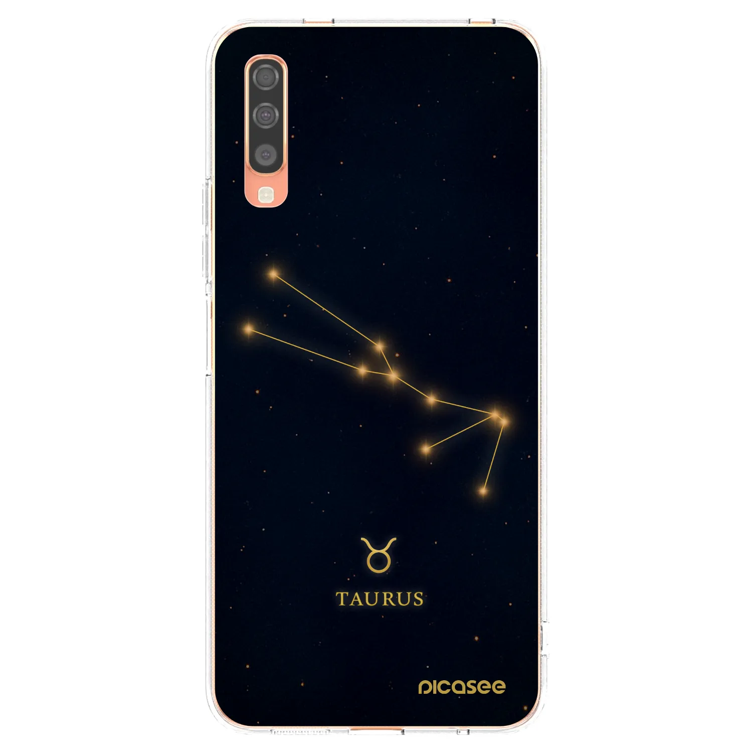 Picasee silikonový průhledný obal pro Samsung Galaxy A70 A705F - TAURUS