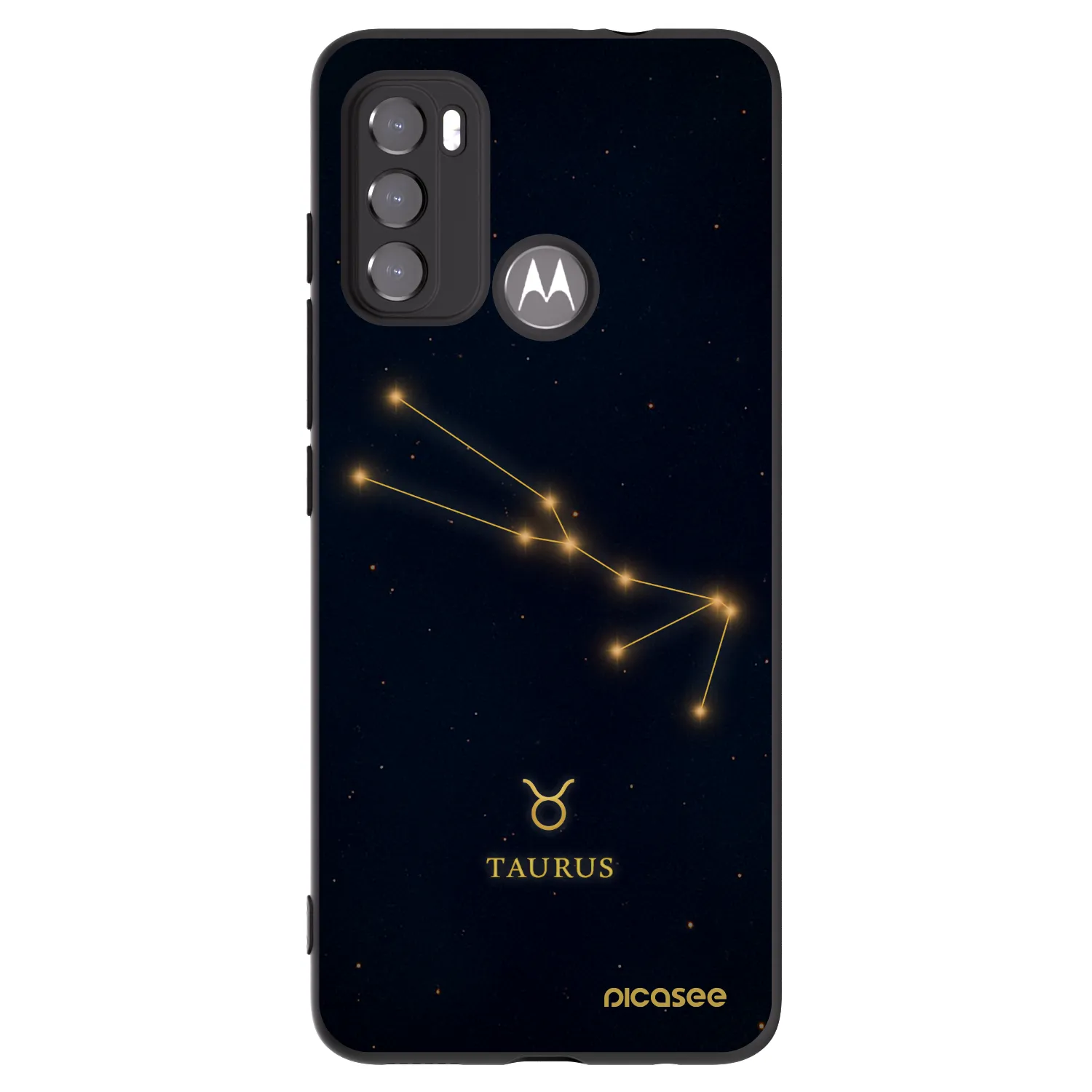 Picasee silikonový černý obal pro Motorola Edge 60 5G - TAURUS
