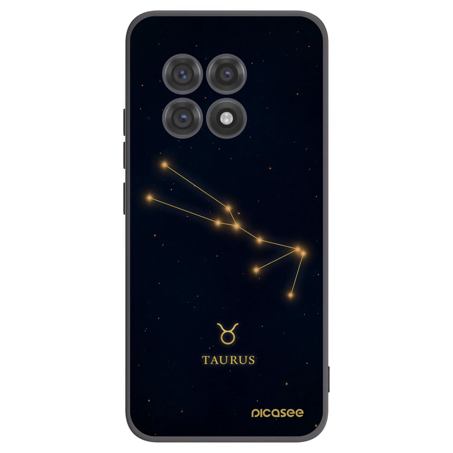 Picasee silikonový černý obal pro OnePlus 13R 5G - TAURUS
