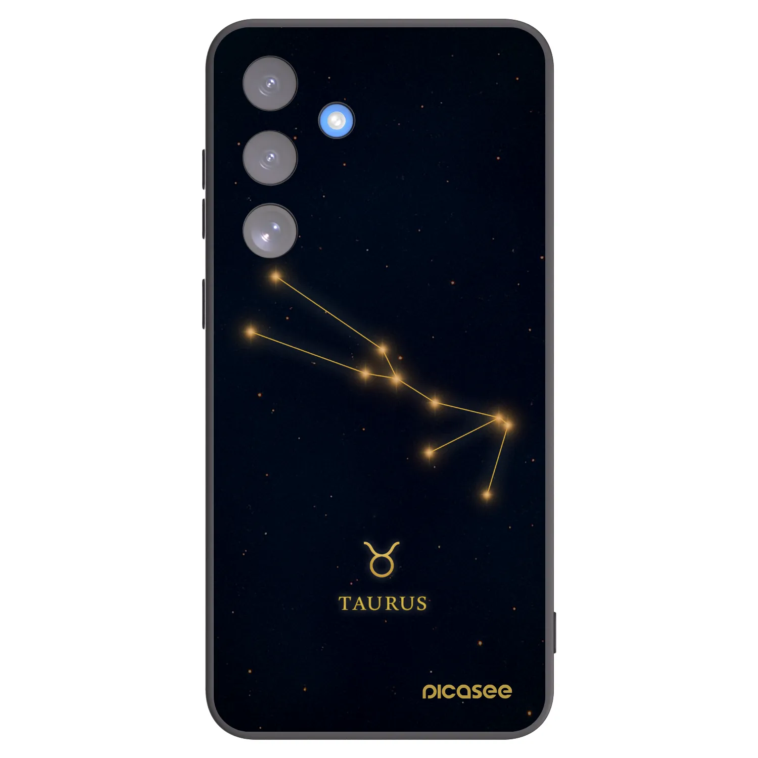Picasee silikonový černý obal pro Samsung Galaxy S25 FE 5G - TAURUS