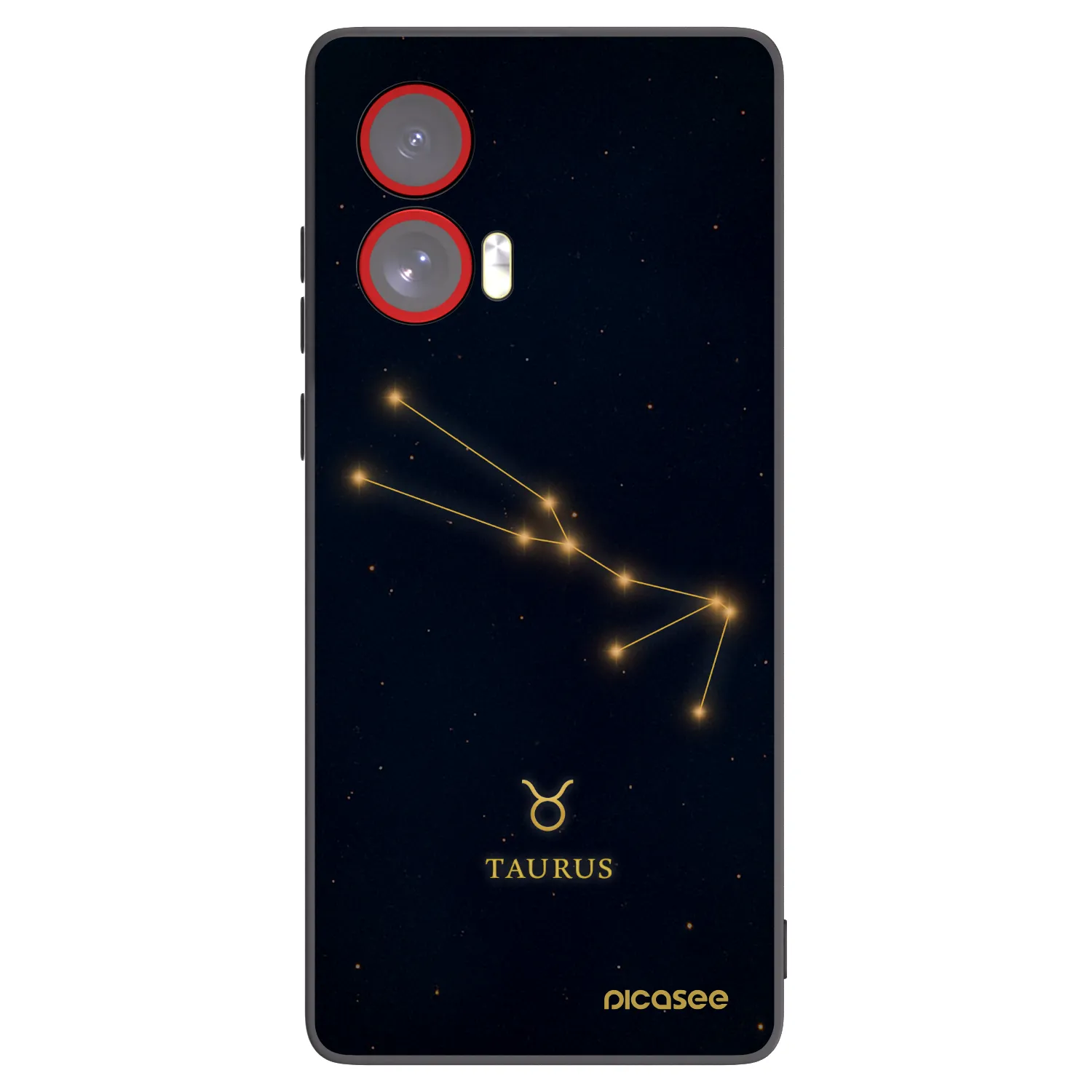 Picasee silikonový černý obal pro Motorola Edge 50 Fusion - TAURUS