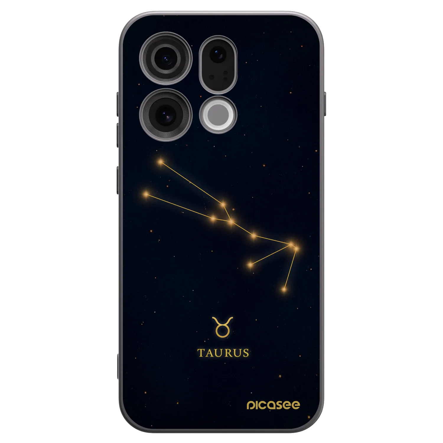Picasee silikonový černý obal pro OPPO Find X9 - TAURUS