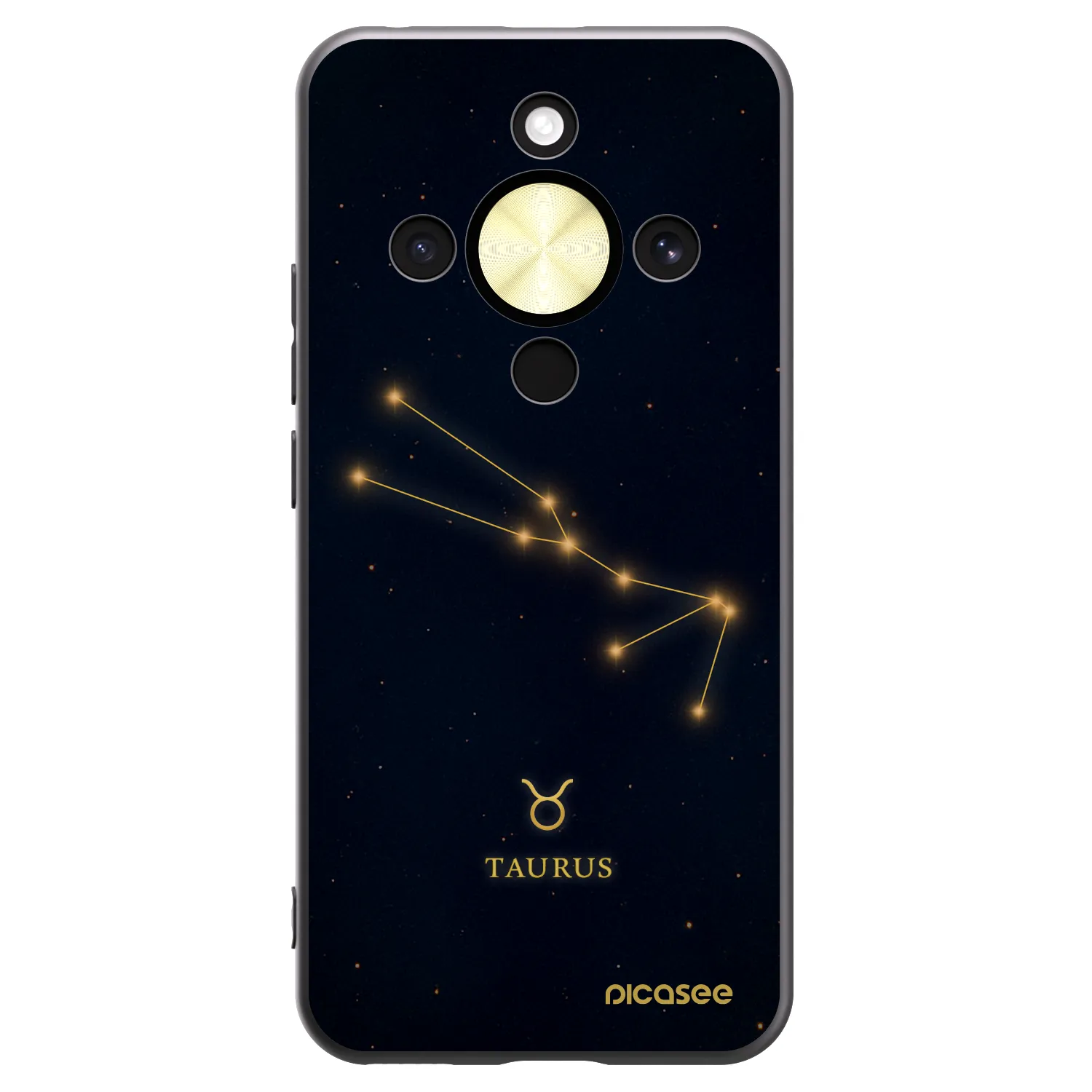 Picasee silikonový černý obal pro Honor Magic8 Lite 5G - TAURUS