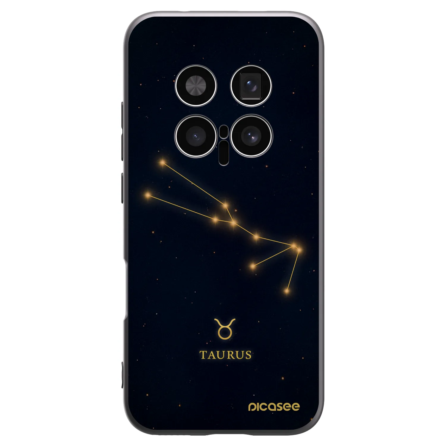 Picasee silikonový černý obal pro Honor Magic8 Pro 5G - TAURUS