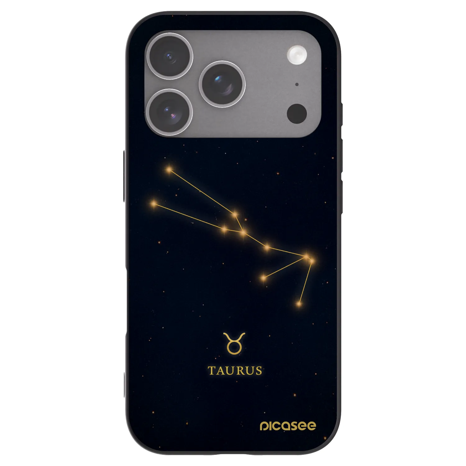 Picasee silikonový černý obal pro Apple iPhone 18 Pro - TAURUS
