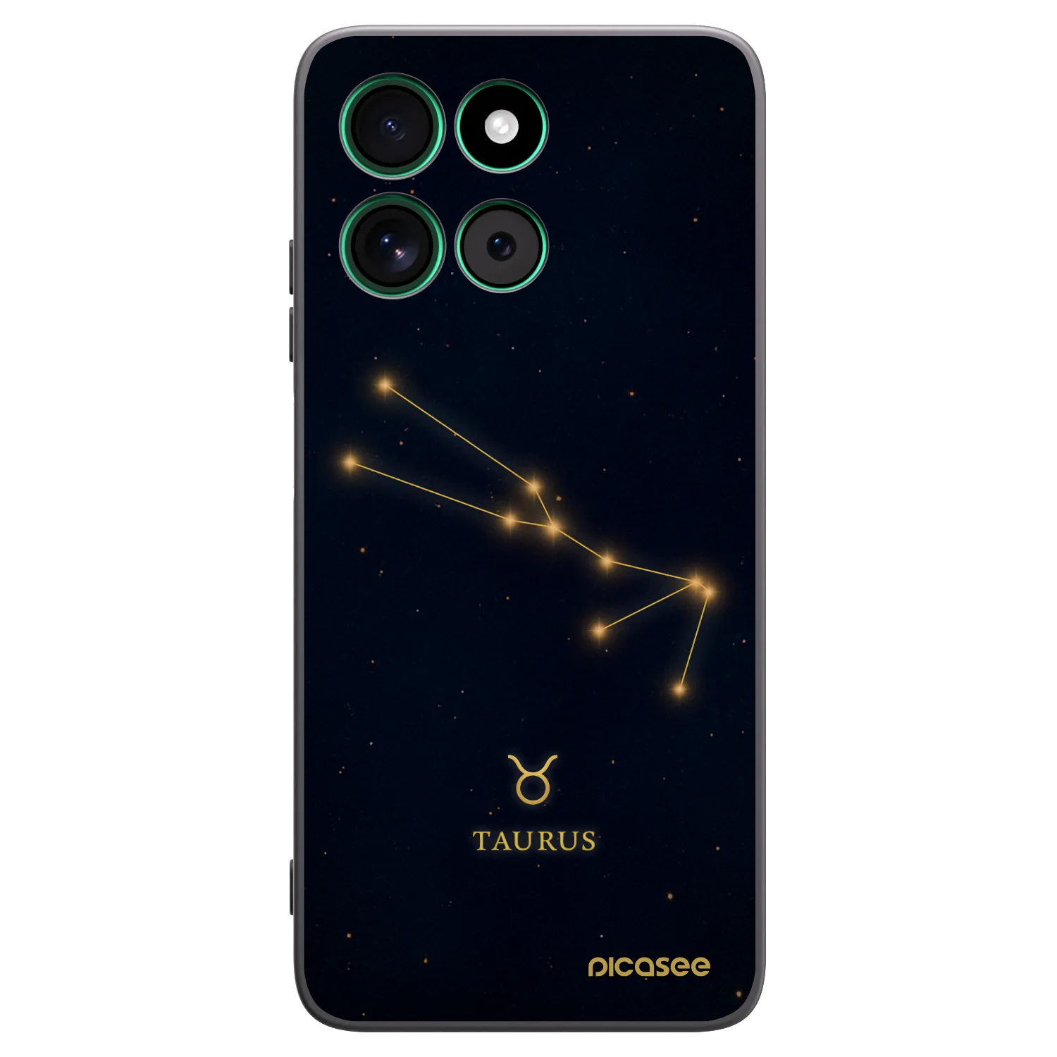 Picasee silikonový černý obal pro Motorola Moto G57 Power - TAURUS