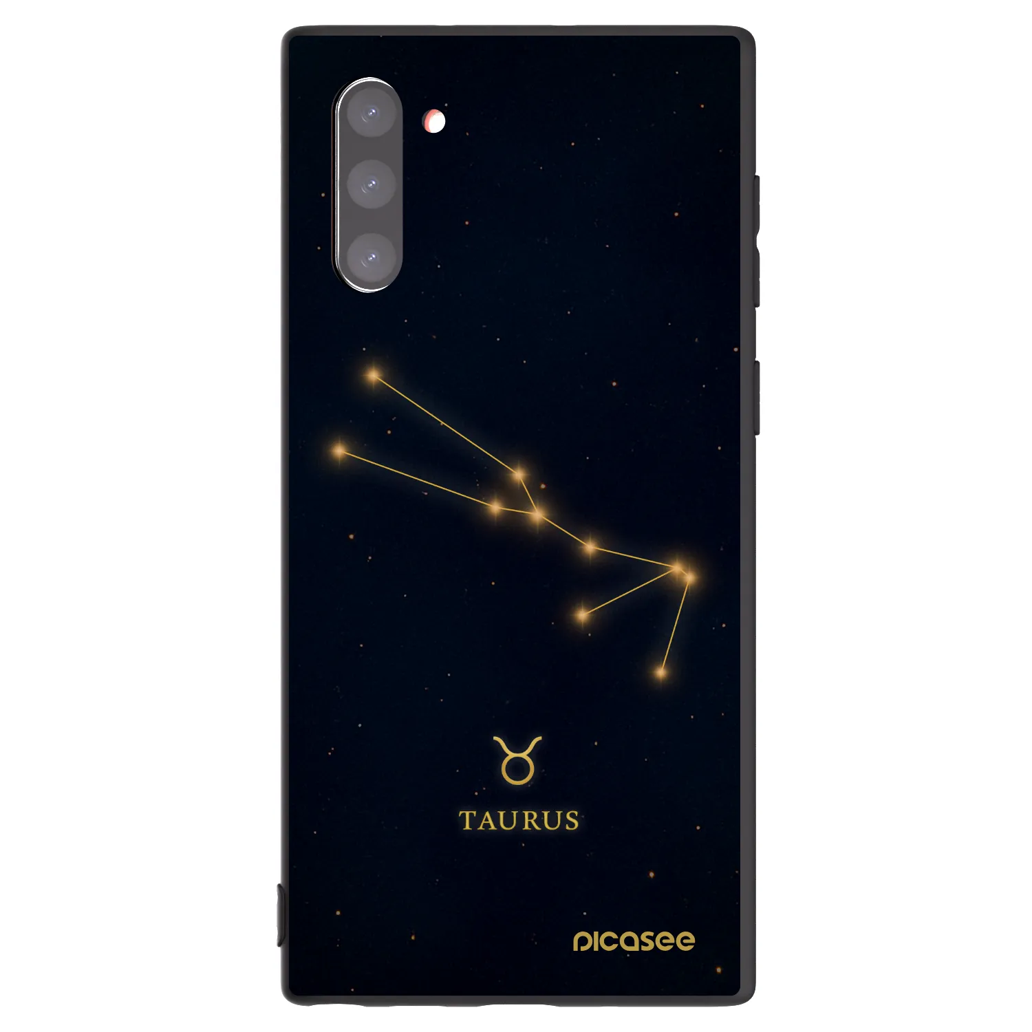 Picasee silikonový černý obal pro Samsung Galaxy Note 10 N970F - TAURUS