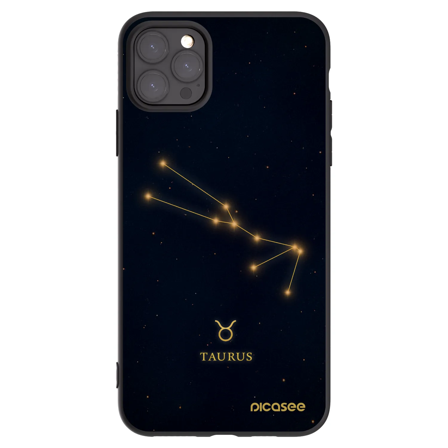 Picasee silikonový černý obal pro Apple iPhone 11 Pro Max - TAURUS