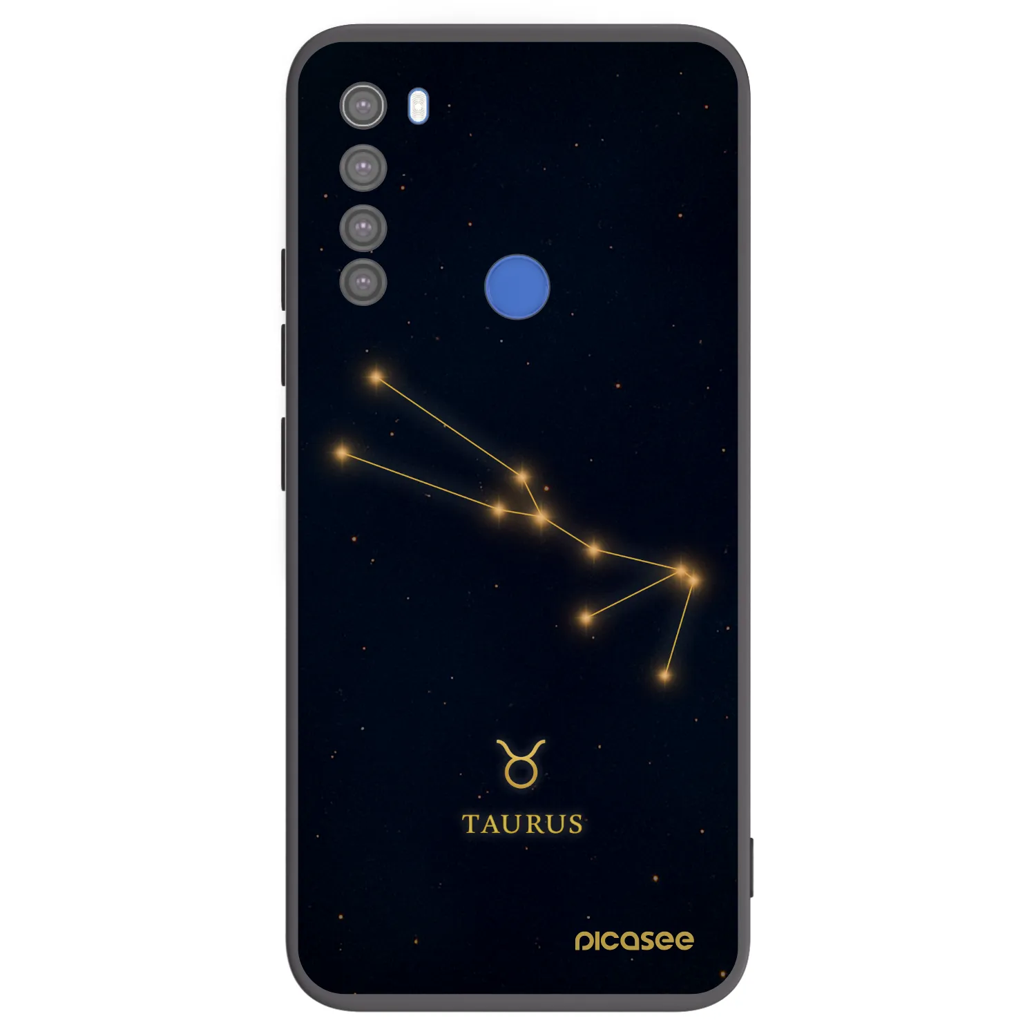 Picasee silikonový černý obal pro Xiaomi Redmi Note 8T - TAURUS