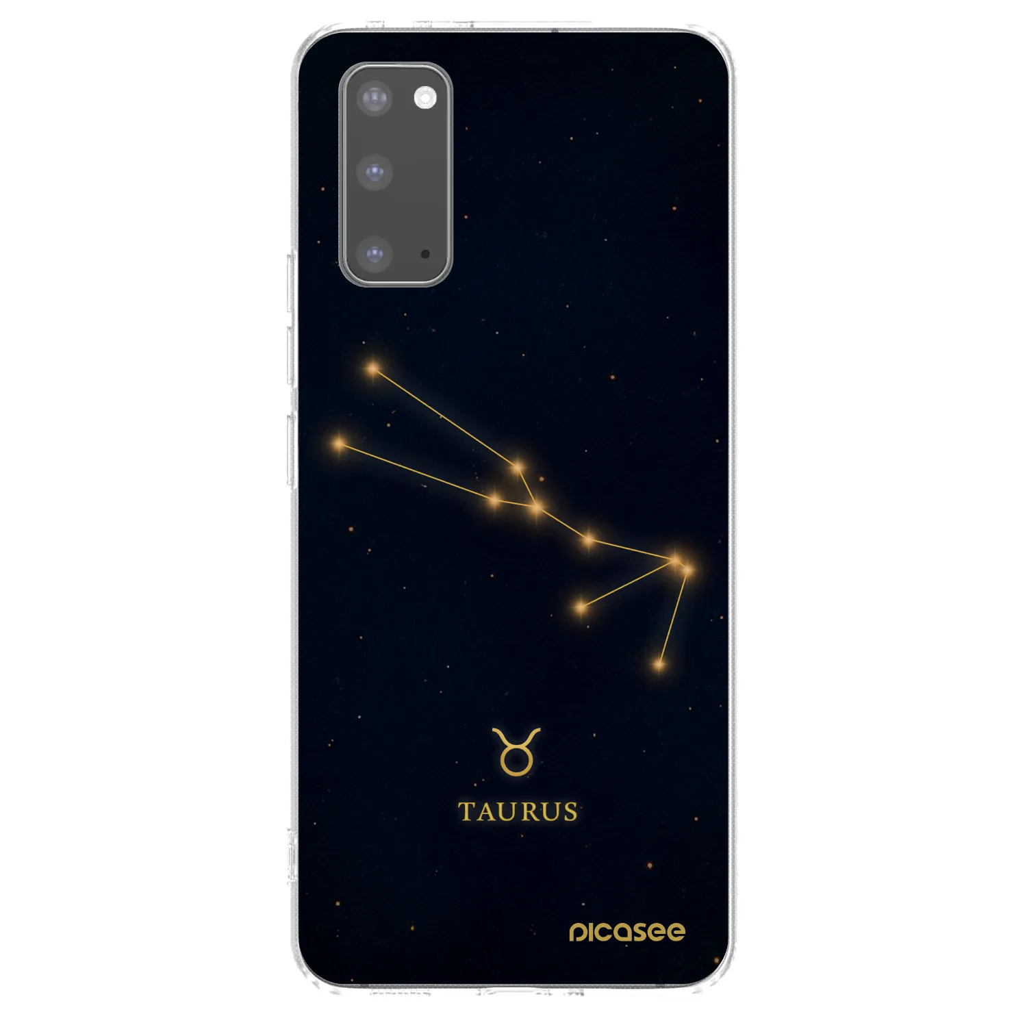 Picasee silikonový průhledný obal pro Samsung Galaxy S20 G980F - TAURUS