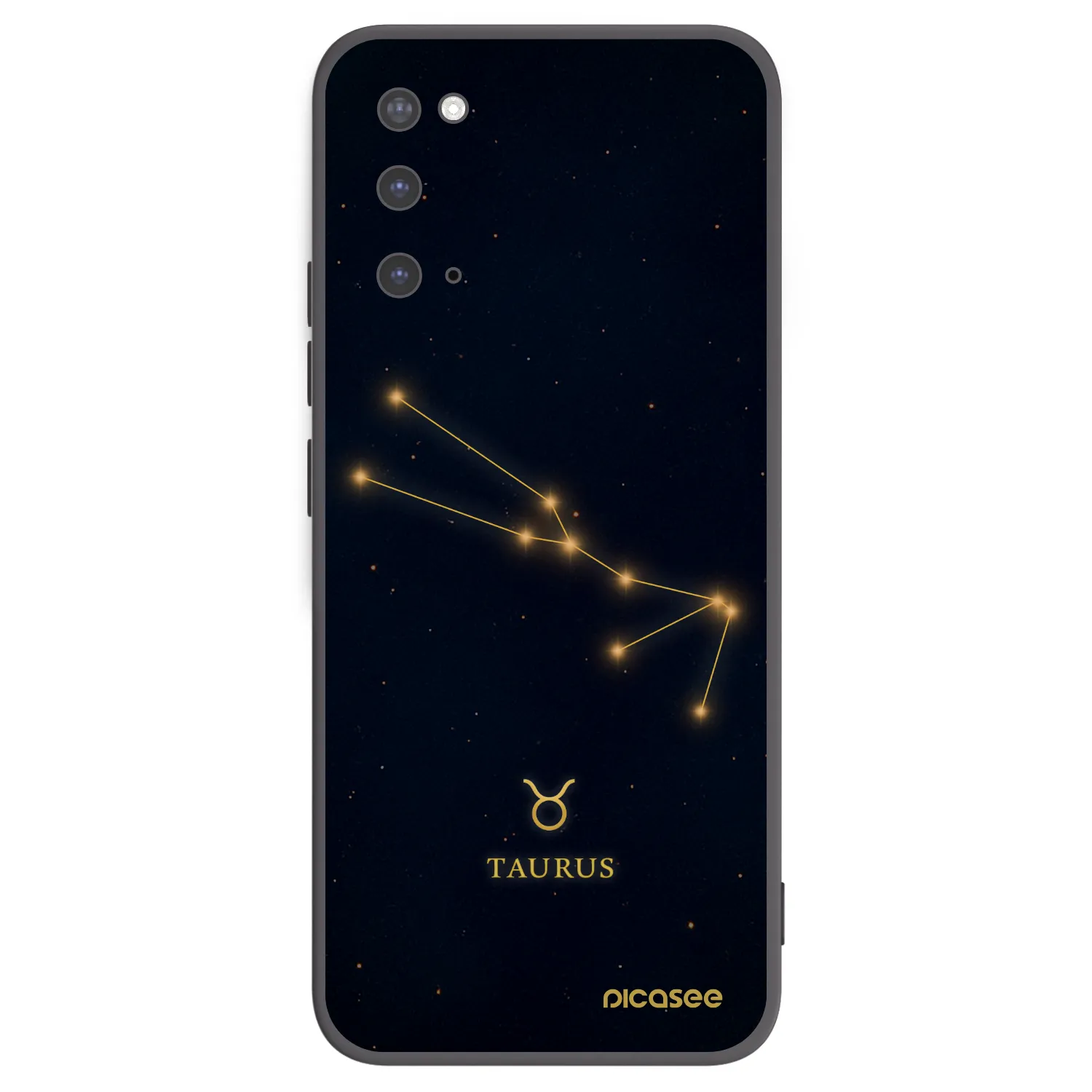 Picasee silikonový černý obal pro Samsung Galaxy S20 G980F - TAURUS