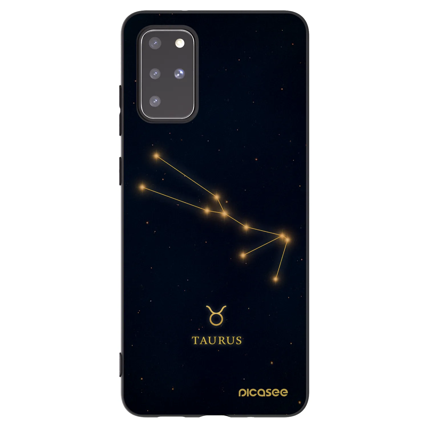 Picasee silikonový černý obal pro Samsung Galaxy S20+ G985F - TAURUS