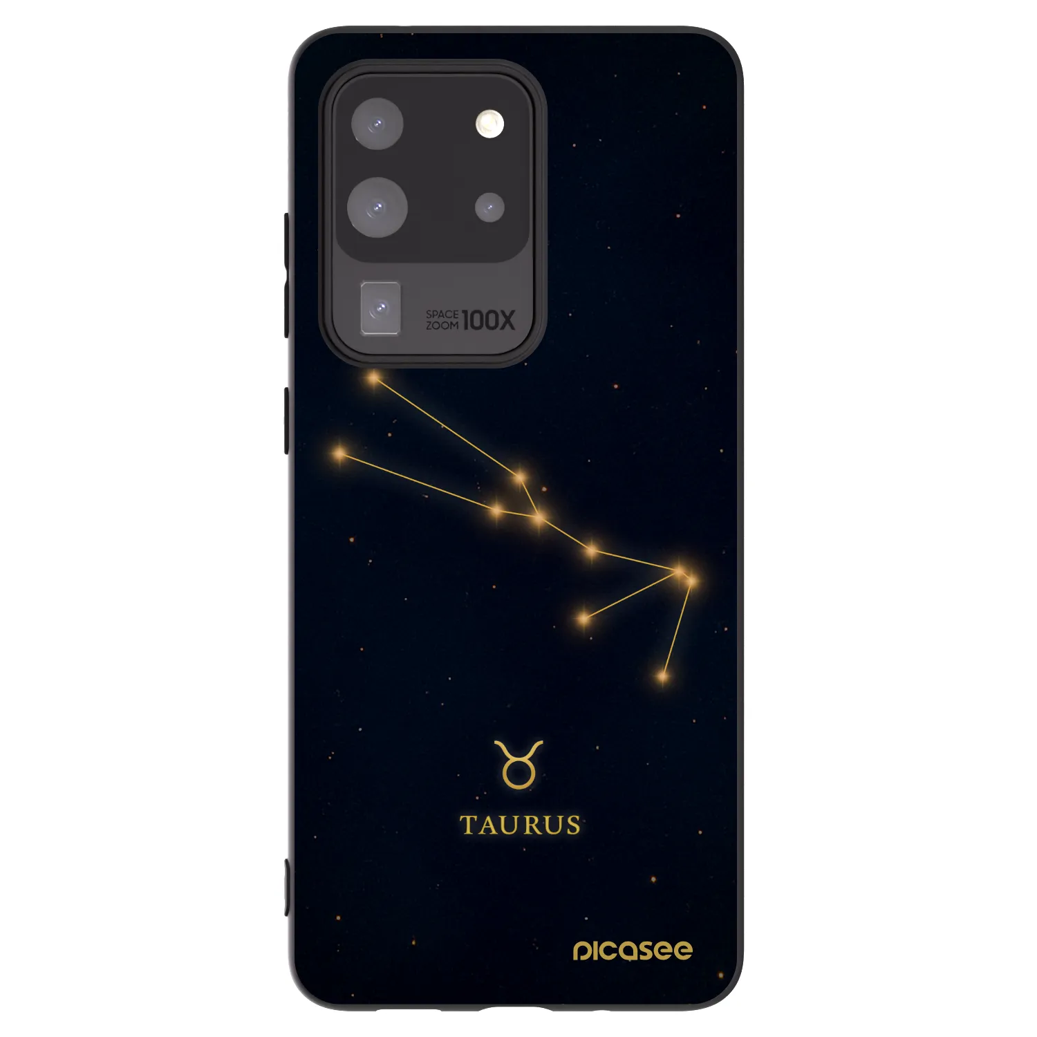 Picasee silikonový černý obal pro Samsung Galaxy S20 Ultra 5G G988F - TAURUS