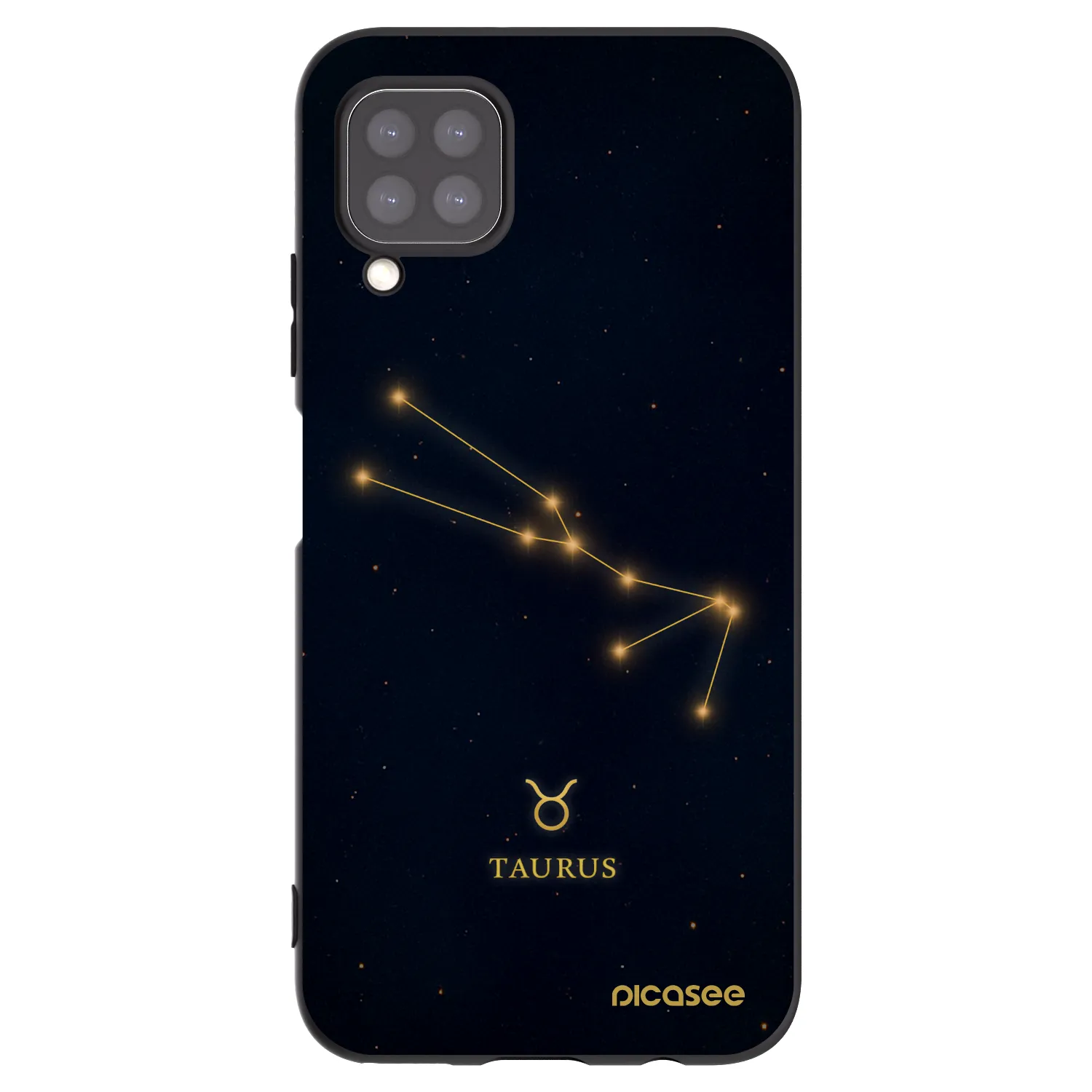Picasee silikonový černý obal pro Huawei P40 Lite - TAURUS