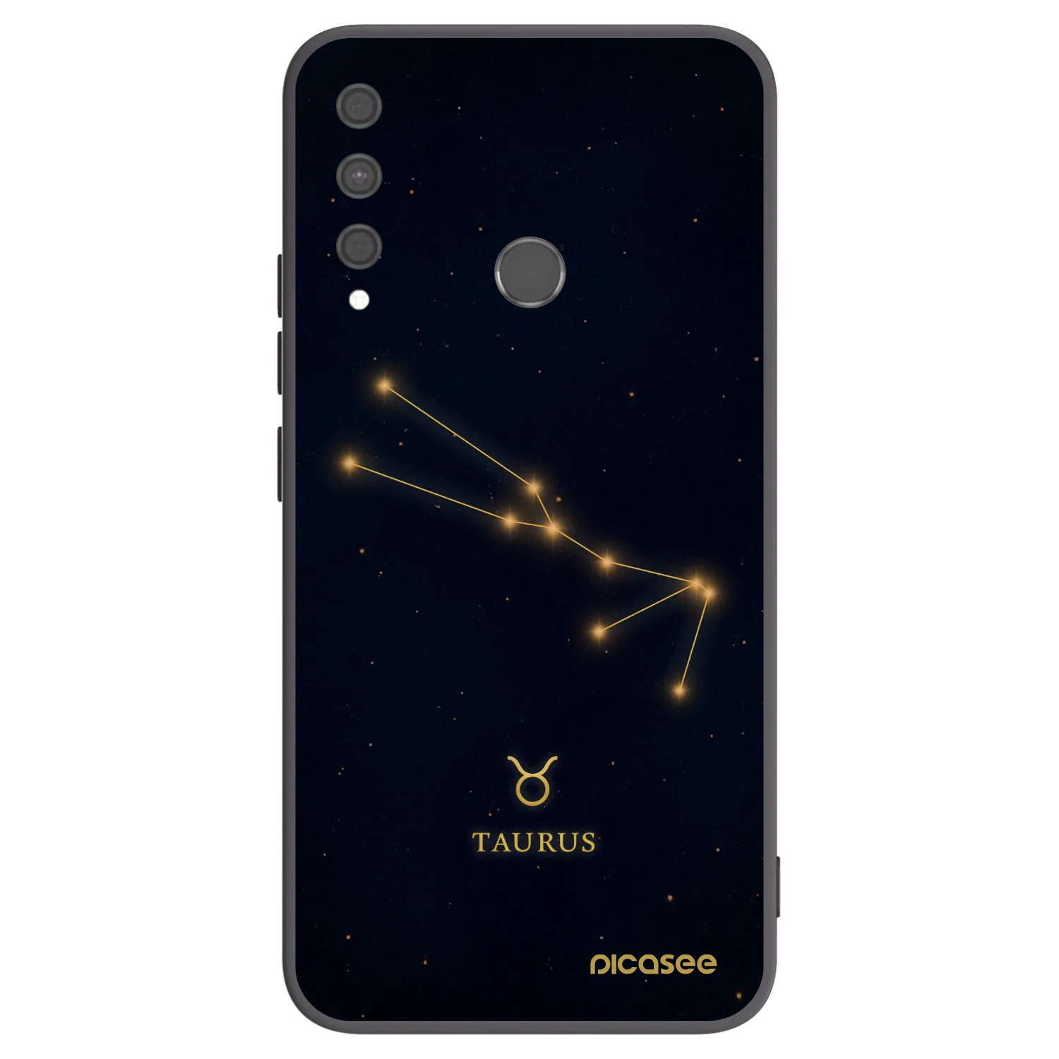 Picasee silikonový černý obal pro Huawei P40 Lite E - TAURUS