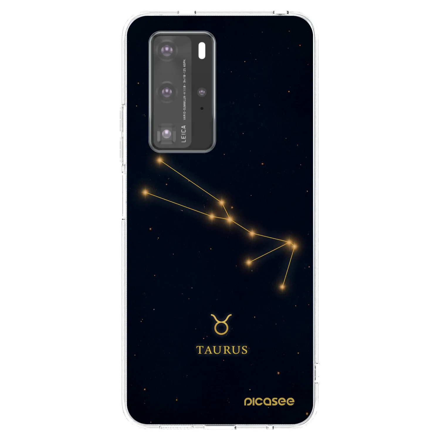 Picasee silikonový průhledný obal pro Huawei P40 Pro - TAURUS