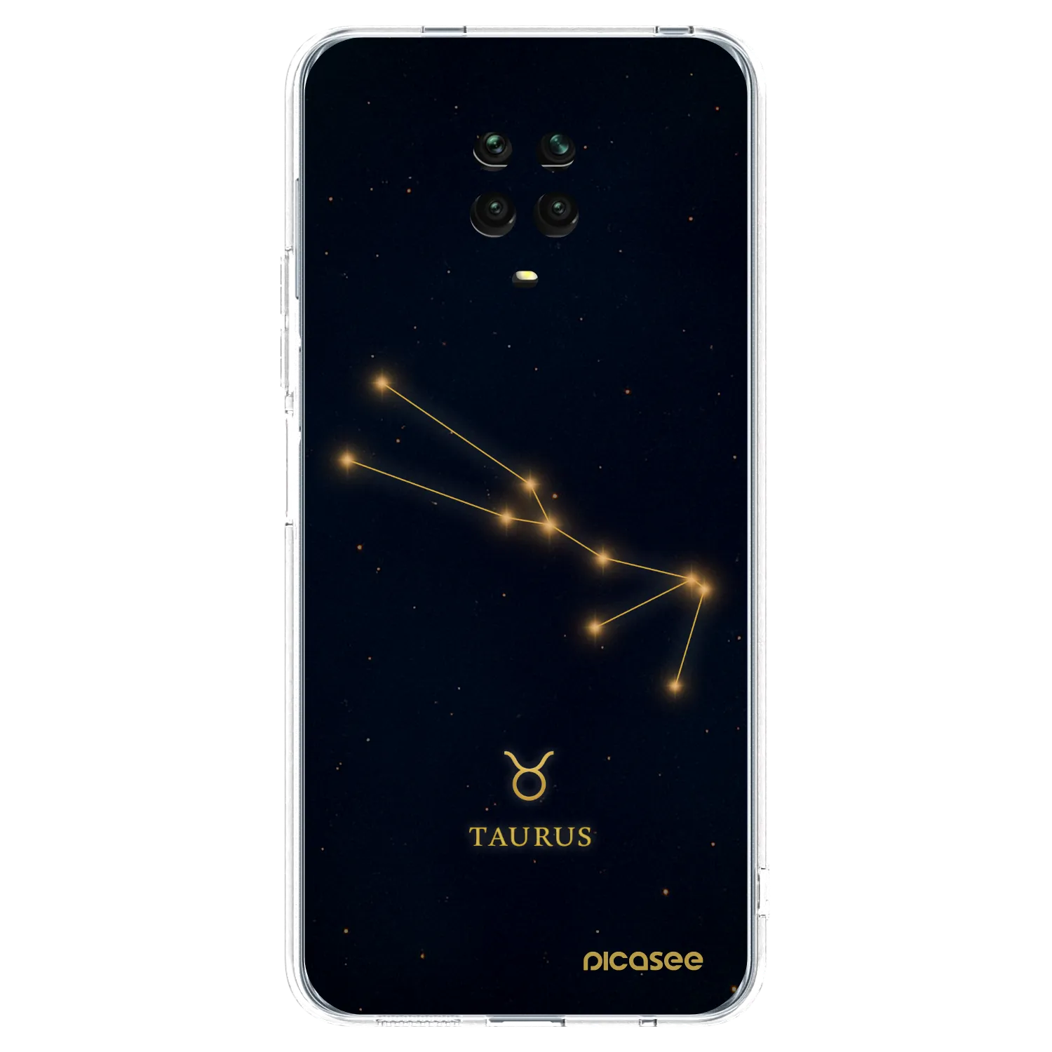 Picasee silikonový průhledný obal pro Xiaomi Redmi Note 9 Pro - TAURUS