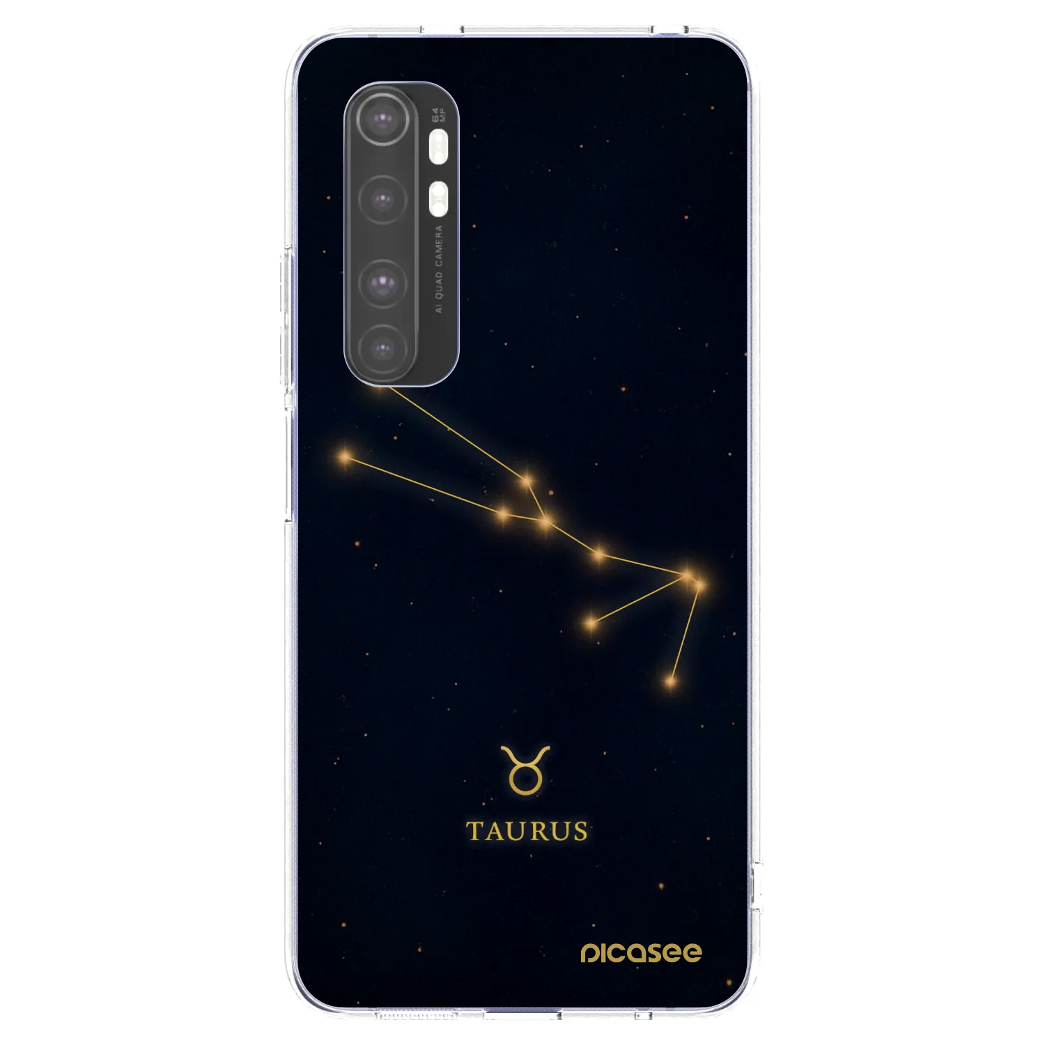 Picasee silikonový průhledný obal pro Xiaomi Mi Note 10 Lite - TAURUS