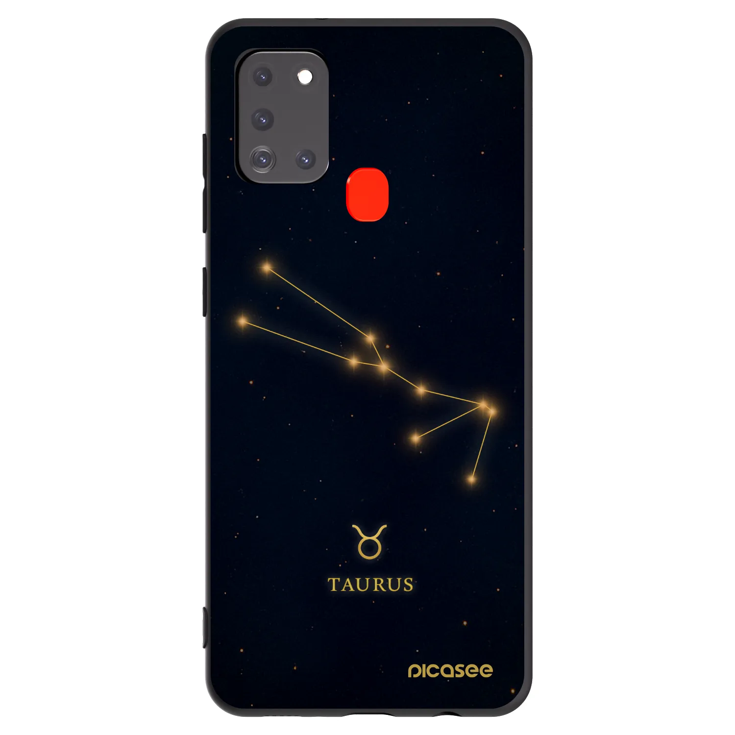Picasee silikonový černý obal pro Samsung Galaxy A21s - TAURUS