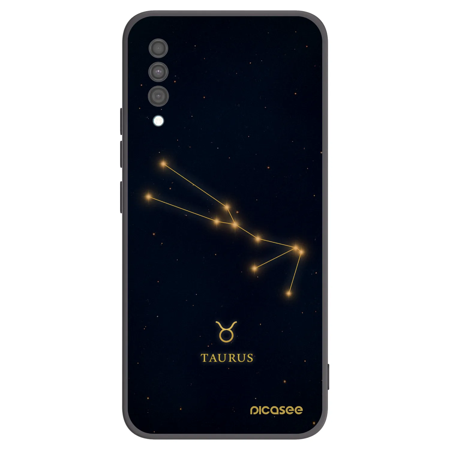 Picasee silikonový černý obal pro Samsung Galaxy A30s A307F - TAURUS