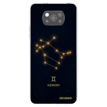 Picasee silikonový černý obal pro Xiaomi Poco X3 - GEMINI