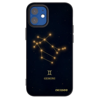 Picasee silikonový černý obal pro Apple iPhone 12 mini - GEMINI