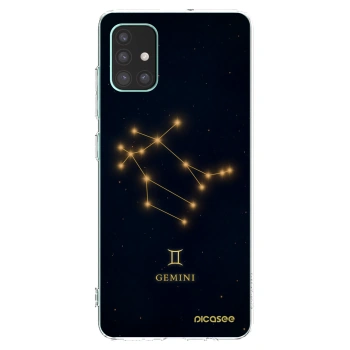 Picasee silikonový průhledný obal pro Samsung Galaxy M51 M515F - GEMINI