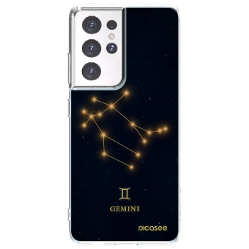Picasee silikonový průhledný obal pro Samsung Galaxy S21 Ultra 5G G998B - GEMINI