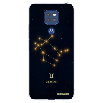 Picasee silikonový průhledný obal pro Motorola Moto G9 Play - GEMINI