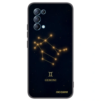 Picasee silikonový černý obal pro OPPO Reno 5 5G - GEMINI