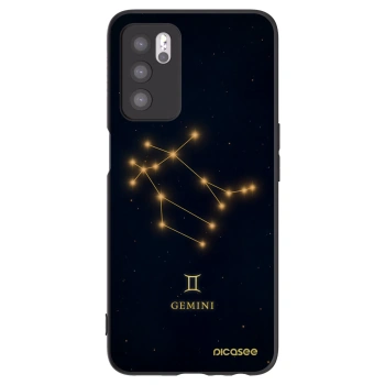 Picasee silikonový černý obal pro OPPO A16s - GEMINI
