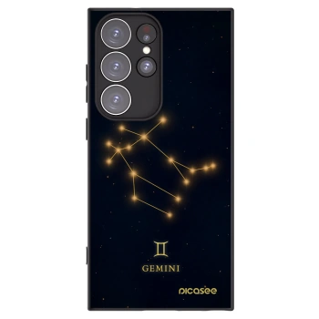 Picasee silikonový černý obal pro Samsung Galaxy S23 Ultra 5G - GEMINI