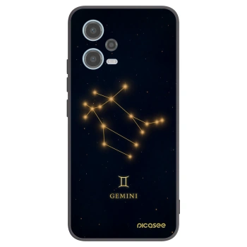 Picasee silikonový černý obal pro Xiaomi Redmi Note 12 5G - GEMINI