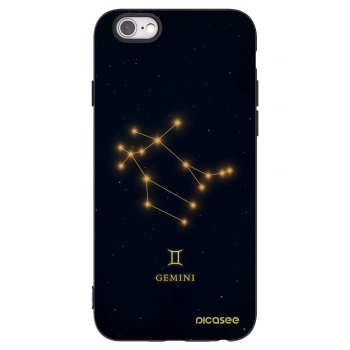 Picasee silikonový černý obal pro Apple iPhone 6/6S - GEMINI