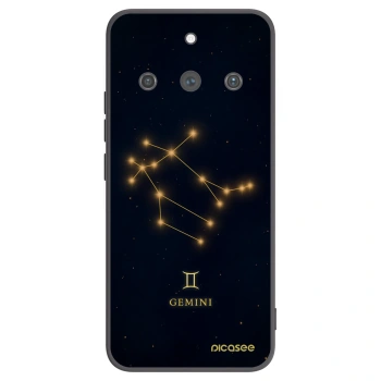 Picasee silikonový černý obal pro Realme 11 Pro+ - GEMINI