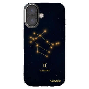 Picasee silikonový průhledný obal pro Apple iPhone 16 - GEMINI