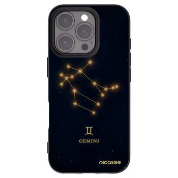 Picasee silikonový černý obal pro Apple iPhone 16 Pro - GEMINI