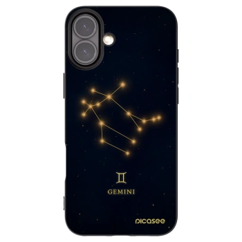Picasee silikonový černý obal pro Apple iPhone 16 Plus - GEMINI