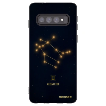Picasee silikonový černý obal pro Samsung Galaxy S10 G973 - GEMINI
