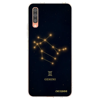 Picasee silikonový průhledný obal pro Samsung Galaxy A70 A705F - GEMINI