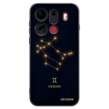 Picasee silikonový černý obal pro OPPO Find X9 Pro - GEMINI