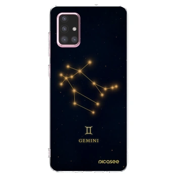Picasee silikonový průhledný obal pro Samsung Galaxy A71 A715F - GEMINI
